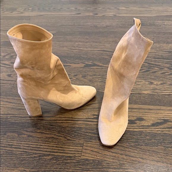 Aquazzura Tan Heeled Boots - Picture 2 of 6
